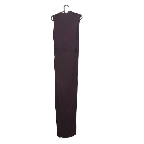 AllSaints Lani Dress Rust Maroon Maxi Faux Wrap 6 - Picture 5 of 15